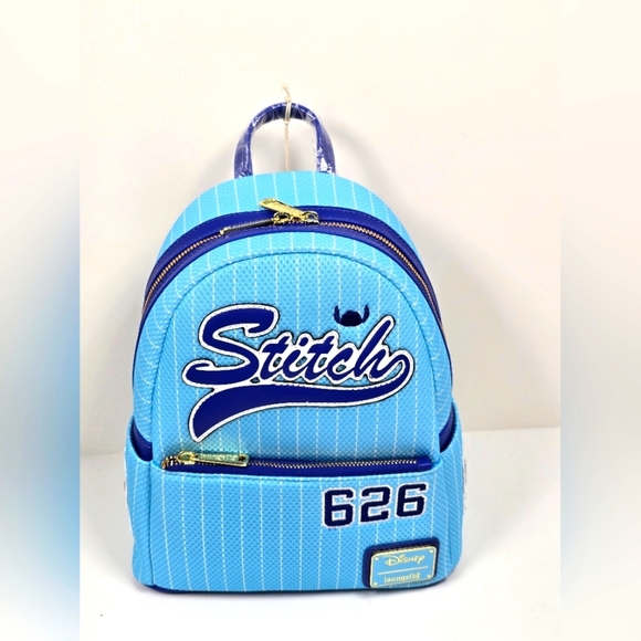Loungefly Handbags - Loungefly Disney Stitch 626 Jersey Mini Backpack Nwt